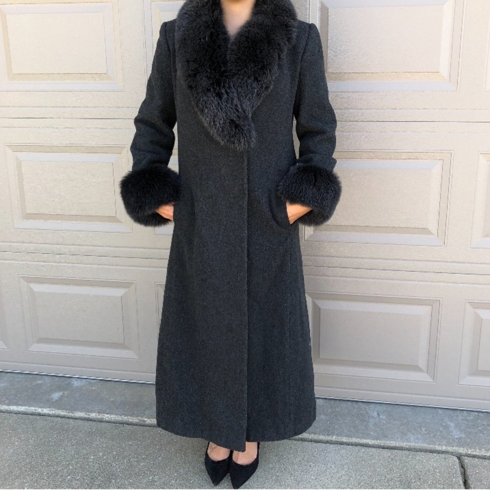 Beautiful fur fox coat